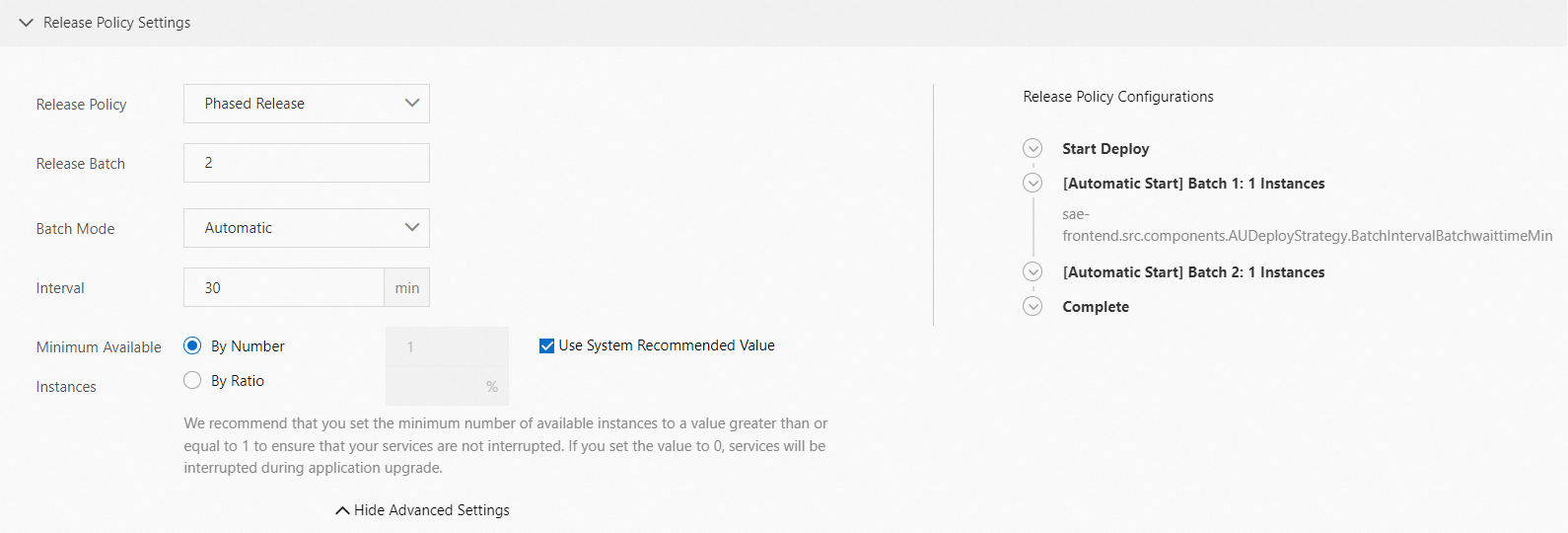 Configure a phased release policy 