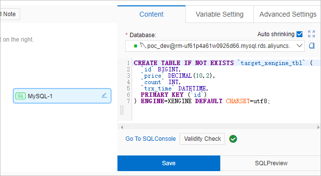 Edit the code of the task node