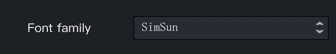 Configuration example of a select control