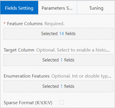 Configuration of the Data Pivoting compunent