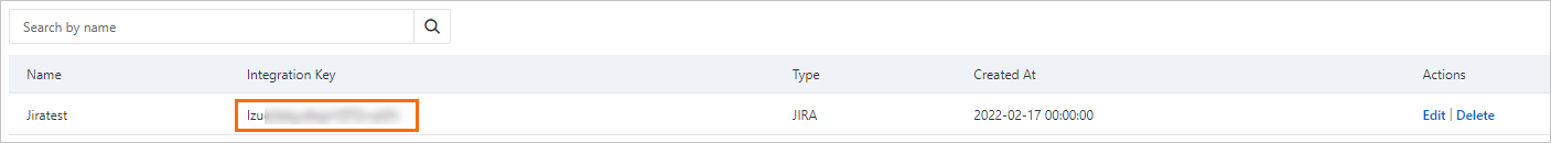 JIRA集成密钥