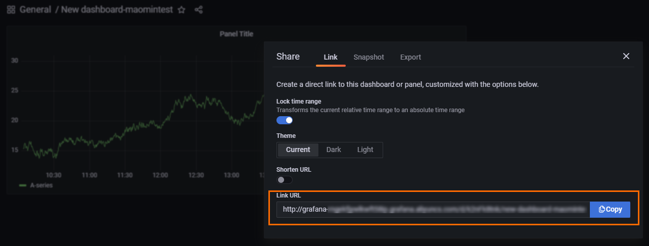 Grafana大盘分享链接