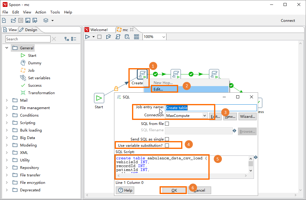 Edit core objects