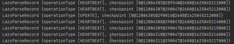 Data changes (DataStream API)