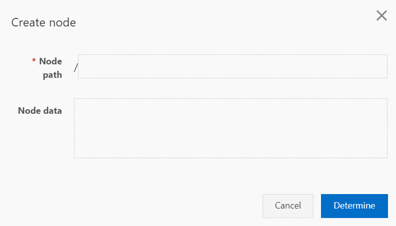 Create Node dialog box