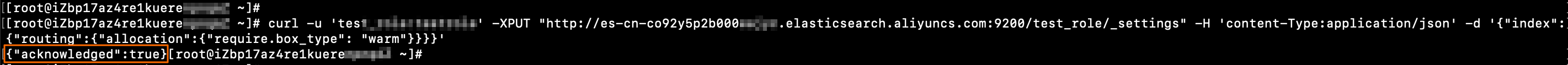 Modify index configurations