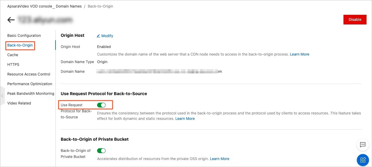 Back-to-Sourceスイッチのプロトコル