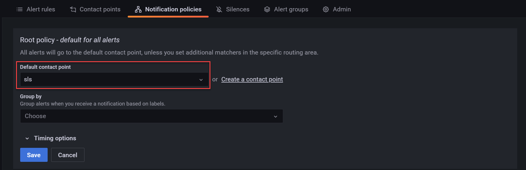 Notification policies