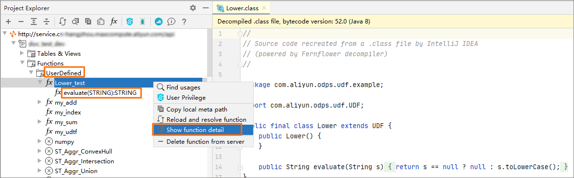 View the code of a function