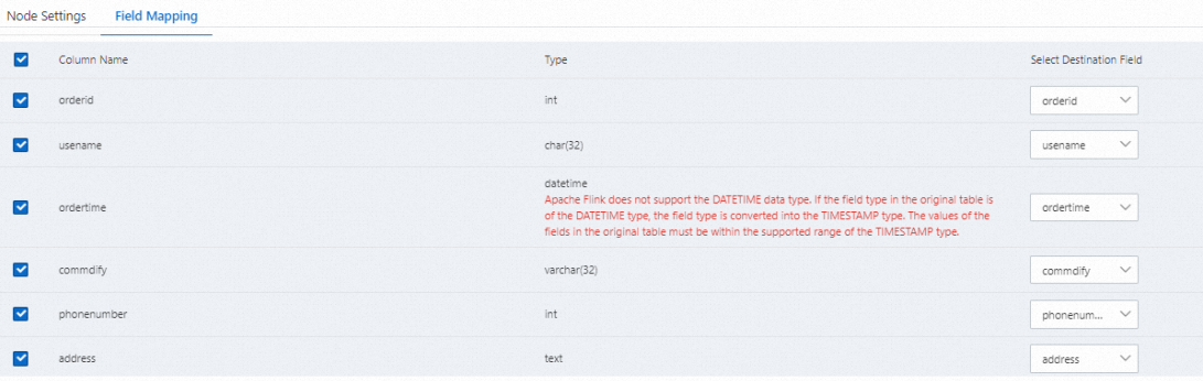目标库_字段映射