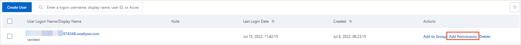 Add Permissions