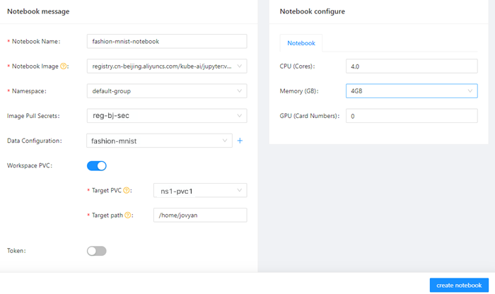 Create a Jupyter notebook