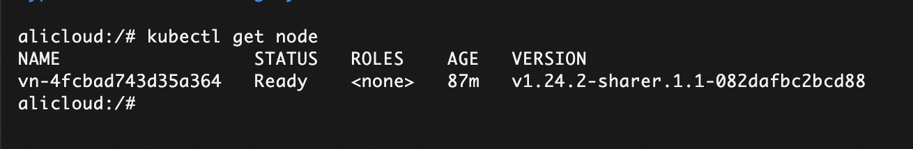 kubectl get nodes命令输出