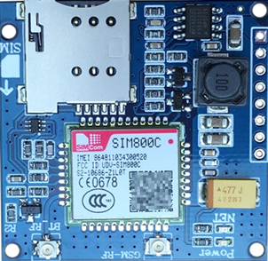 MCU是SIM800C mini v2.0