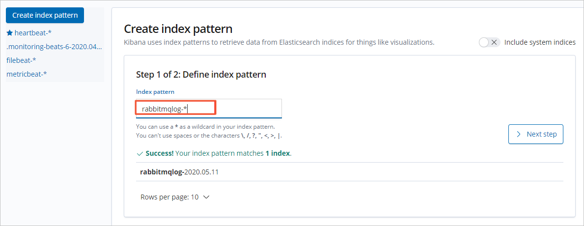 Index pattern