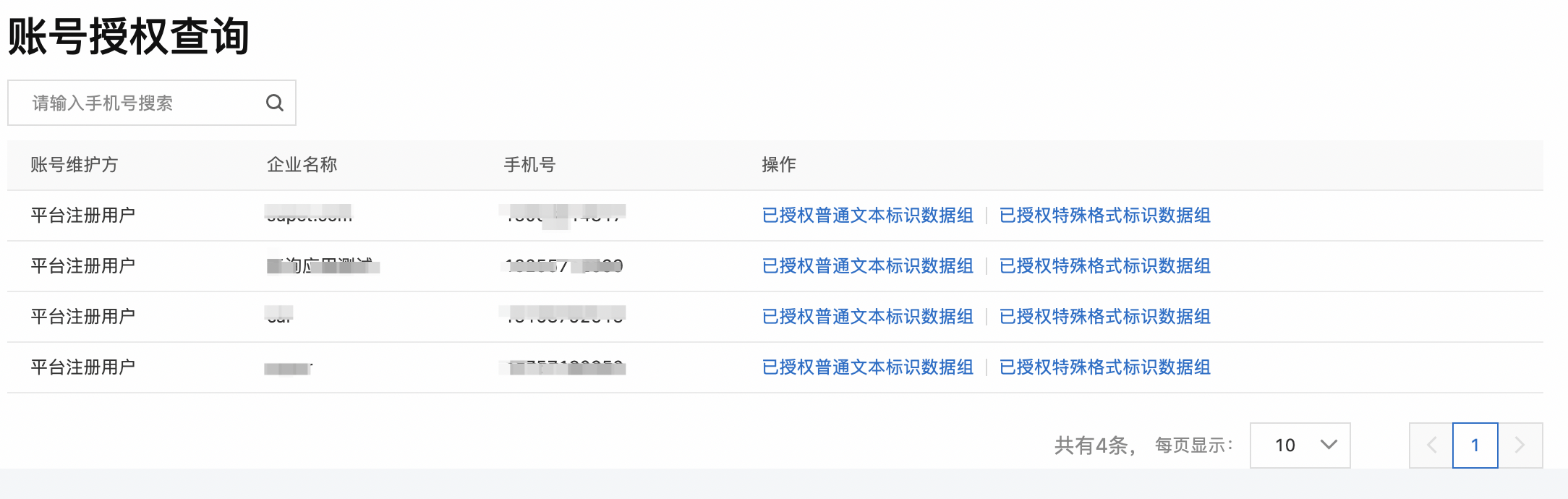授权查询