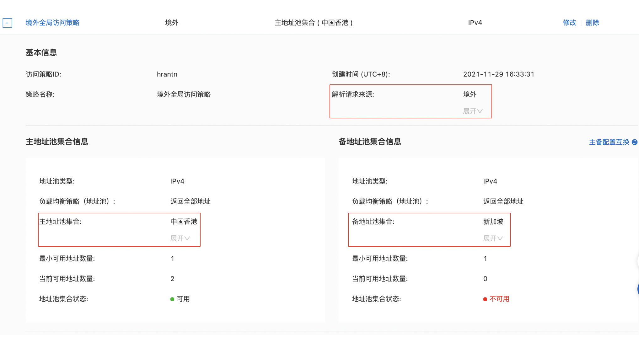 境外全局访问策略