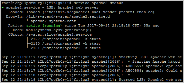 Ubuntu 16.04_Apache2 Web 服务器正常工作