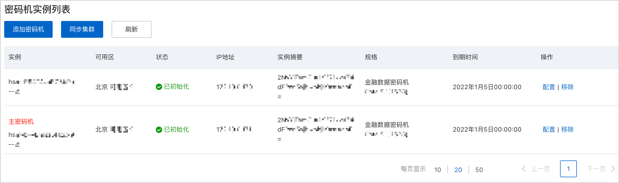 已激活集群-同步后结果
