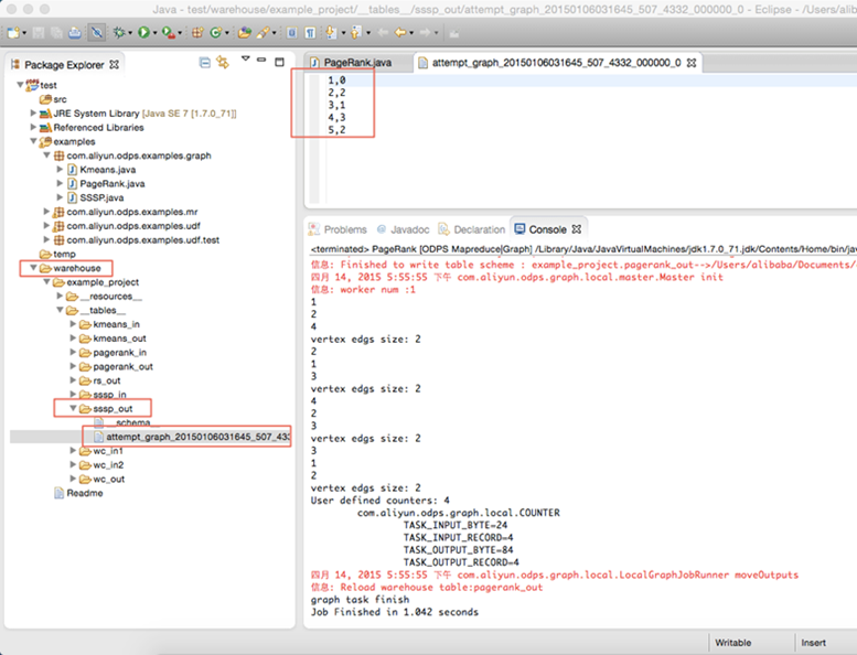 Graph运行示例_用户指南_大数据计算服务_敏捷版通用版本