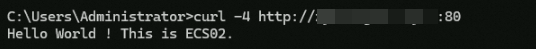 未加入安全组-IPv4访问80