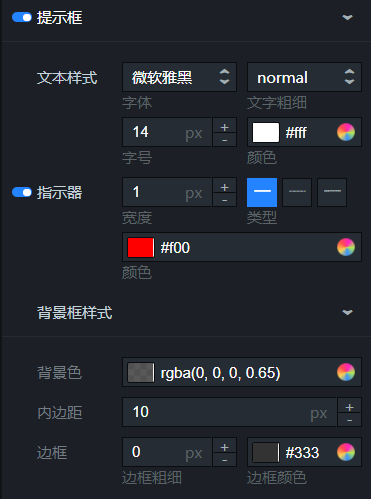 提示框面板