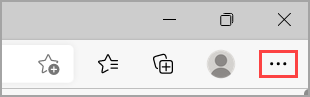 顯示 Microsoft Edge 中的設定和更多菜單的映像。.png