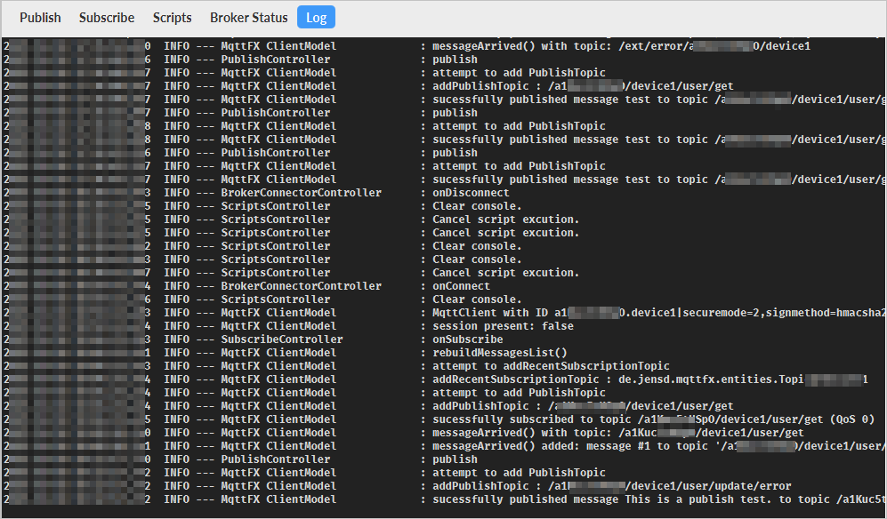 查看mqtt.fx的log