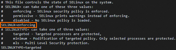 更改SELinux狀態