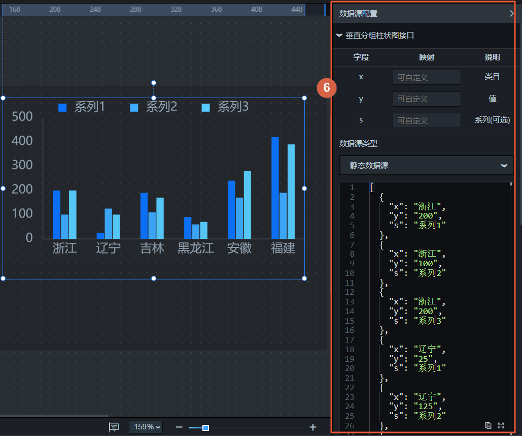 區塊內組件資料來源