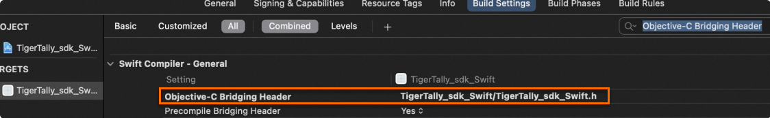 Objective-C Bridging Header