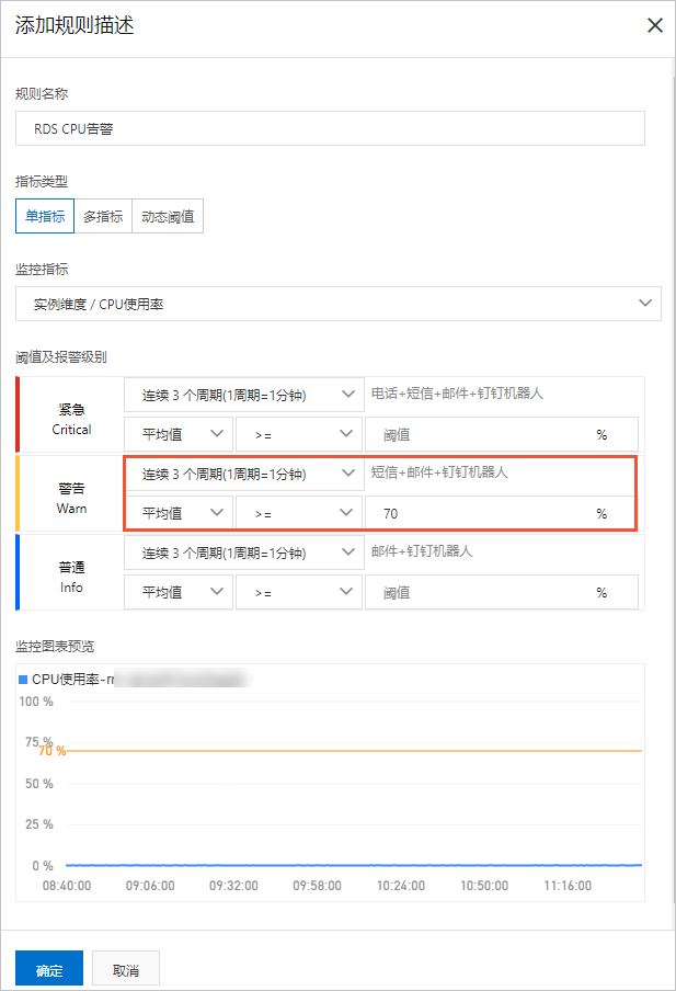 設定RDS監控